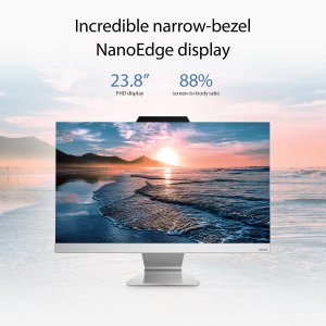 ASUS A3402WVAK-BPC109W Intel® Core™ i3 i3-1315U 60.5 cm (23.8") 1920 x 1080 pixels All-in-One PC 8 GB DDR5-SDRAM 512 GB SSD Windows 11 Home Wi-Fi 6E (802.11ax) Black