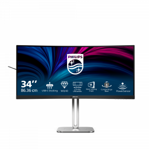 Philips 5000 series 34B2U5600C/00 computer monitor 86.4 cm (34") 3440 x 1440 pixels Dual QHD LCD Grey