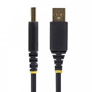 StarTech.com 6.6ft (2m) USB to Serial Adapter Cable, COM Retention, Interchangeable Screws/Nuts, USB-A to DB9 RS232, FTDI IC, ESD Protection, Windows/macOS/Linux