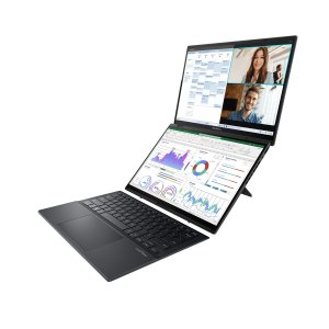 ASUS Zenbook Duo UX8406MA-PZ442X Intel Core Ultra 9 185H Hybrid (2-in-1) 35.6 cm (14") Touchscreen 3K 32 GB LPDDR5x-SDRAM 2 TB SSD Wi-Fi 6E (802.11ax) Windows 11 Pro Grey
