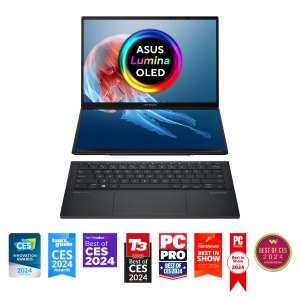 ASUS Zenbook Duo UX8406MA-PZ442X Intel Core Ultra 9 185H Hybrid (2-in-1) 35.6 cm (14") Touchscreen 3K 32 GB LPDDR5x-SDRAM 2 TB SSD Wi-Fi 6E (802.11ax) Windows 11 Pro Grey