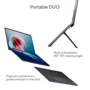ASUS Zenbook Duo UX8406MA-PZ442X Intel Core Ultra 9 185H Hybrid (2-in-1) 35.6 cm (14") Touchscreen 3K 32 GB LPDDR5x-SDRAM 2 TB SSD Wi-Fi 6E (802.11ax) Windows 11 Pro Grey