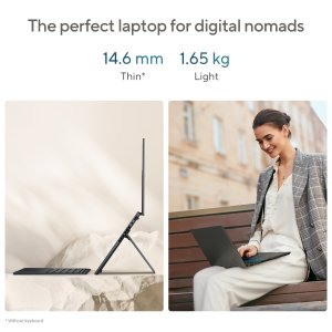 ASUS Zenbook Duo UX8406MA-PZ442X Intel Core Ultra 9 185H Hybrid (2-in-1) 35.6 cm (14") Touchscreen 3K 32 GB LPDDR5x-SDRAM 2 TB SSD Wi-Fi 6E (802.11ax) Windows 11 Pro Grey