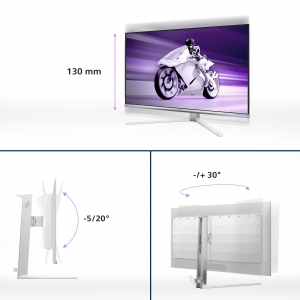 Philips Evnia 8000 32M2N8900/00 computer monitor 80 cm (31.5") 3840 x 2160 pixels 4K Ultra HD QD-OLED White