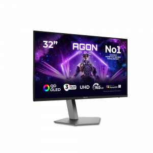 AOC AGON PRO AG326UD computer monitor 80 cm (31.5") 3840 x 2160 pixels 4K Ultra HD QD-OLED Black