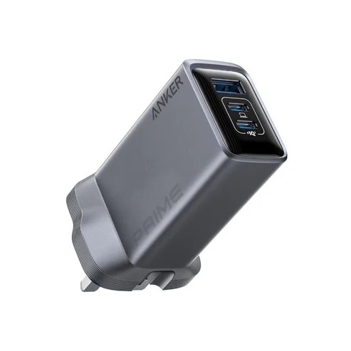 Anker Prime Laptop, Portable gaming console, Smartphone, Smartwatch, Tablet Grey AC Fast charging Indoor