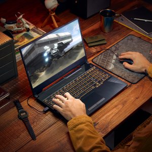ASUS TUF Gaming A15 FA506NCR-HN015W AMD Ryzen™ 7 7435HS Laptop 39.6 cm (15.6") Full HD 16 GB DDR5-SDRAM 1 TB SSD NVIDIA GeForce RTX 3050 Wi-Fi 6 (802.11ax) Windows 11 Home Black