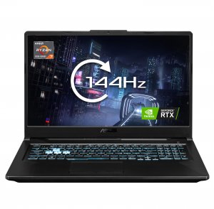 ASUS TUF Gaming A17 FA706NF-HX006W AMD Ryzen™ 5 7535HS Laptop 43.9 cm (17.3″) Full HD 16 GB DDR5-SDRAM 512 GB SSD NVIDIA GeForce RTX 2050 Wi-Fi 6 (802.11ax) Windows 11 Home Black