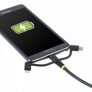 StarTech.com 3.3ft (1m) Rugged USB Multi Charging Cable, USB to Lightning/Micro-USB/Type-C, Apple MFi Certified, Aramid Jacket, Universal 3-in-1 USB Charger Cord for iPhone/iPad/Android