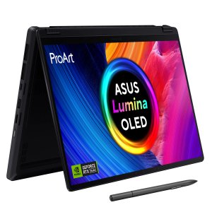ASUS ProArt PX13 HN7306WV-LX012W AMD Ryzen AI 9 HX 370 Hybrid (2-in-1) 33.8 cm (13.3") Touchscreen 3K 24 GB LPDDR5x-SDRAM 1 TB SSD NVIDIA GeForce RTX 4060 Wi-Fi 7 (802.11be) Windows 11 Home Black