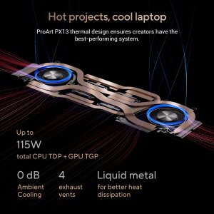 ASUS ProArt PX13 HN7306WV-LX012W AMD Ryzen AI 9 HX 370 Hybrid (2-in-1) 33.8 cm (13.3") Touchscreen 3K 24 GB LPDDR5x-SDRAM 1 TB SSD NVIDIA GeForce RTX 4060 Wi-Fi 7 (802.11be) Windows 11 Home Black