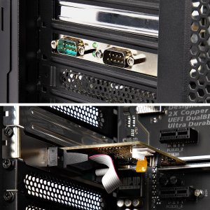 StarTech.com 2-Port PCI Express Serial Interface Card, Dual Port PCIe to RS232 (DB9) Serial Card, 16C1050 UART, Low/Full Profile Brackets, COM Retention, For Windows/Linux