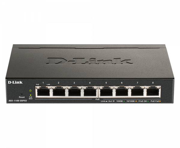 D-Link DGS-1100-08PV2/B network switch