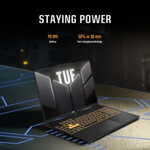 ASUS TUF Gaming FX607VU-RL033W Intel® Core™ i7 i7-13620H Laptop 40.6 cm (16") WUXGA 16 GB DDR5-SDRAM 512 GB SSD NVIDIA GeForce RTX 4050 Wi-Fi 6 (802.11ax) Windows 11 Home Black, Grey