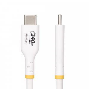 StarTech.com 1m White USB-C Charging Cable, USB-IF Certified USB C Cable, 240W PD EPR, USB 2.0 Type-C Laptop Charger Cord, USB-C Data Transfer Cable, TPE Jacket