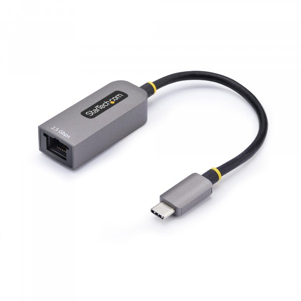 StarTech.com 2.5GbE USB-C to Ethernet Adapter, NBASE-T NIC, USB 3.0 Type-C 2.5/1G Multi Speed Network, Thunderbolt Compatible, Windows & Mac