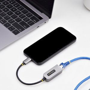 StarTech.com 2.5GbE USB-C to Ethernet Adapter, NBASE-T NIC, USB 3.0 Type-C 2.5/1G Multi Speed Network, Thunderbolt Compatible, Windows & Mac