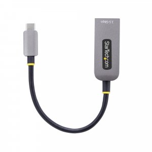 StarTech.com 2.5GbE USB-C to Ethernet Adapter, NBASE-T NIC, USB 3.0 Type-C 2.5/1G Multi Speed Network, Thunderbolt Compatible, Windows & Mac