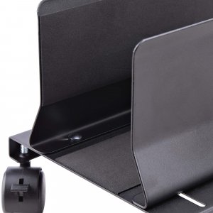 StarTech.com Computer Tower Cart, Rolling Mobile CPU Caddy on Wheels (Casters), Max Load 46.3lb/21kg, Adjustable PC Case Mount, Desktop Floor Stand, Steel Dolly
