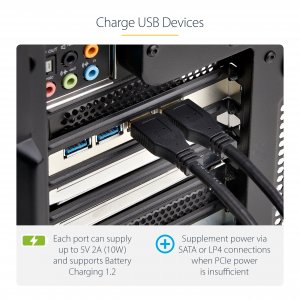 StarTech.com 4-Port USB PCIe Card, USB 3.2 5Gbps, PCI Express Expansion Card with 4x Independent USB Controllers, 4x USB-A Ports, Windows/macOS/Linux