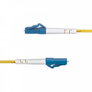 StarTech.com 5m (16.4ft) LC to LC (UPC) OS2 Single Mode Simplex Fiber Optic Cable, 9/125µm, 40G/100G, Bend Insensitive, Low Insertion Loss - LSZH Fiber Jumper Cord