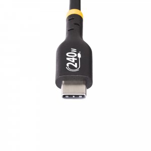StarTech.com 1m USB-C Charging Cable, USB-IF Certified USB C Cable, 240W PD EPR, USB 2.0 Type-C Laptop Charger Cord, USB-C Data Transfer Cable, TPE Jacket, M/M