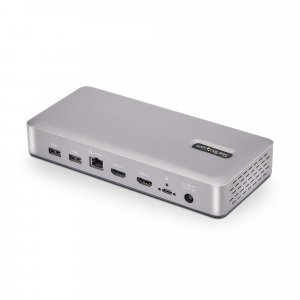 StarTech.com USB4 Docking Station, USB-C 40Gbps, Dual Video HDMI, Up to 2x 4K 60Hz 4:4:4 (RGB) or 2x 4K 120Hz 4:2:2, Multi-Monitor Dock, 6x USB, 2.5GbE, 100W PD