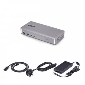 StarTech.com USB4 Docking Station, USB-C 40Gbps, Dual Video HDMI, Up to 2x 4K 60Hz 4:4:4 (RGB) or 2x 4K 120Hz 4:2:2, Multi-Monitor Dock, 6x USB, 2.5GbE, 100W PD