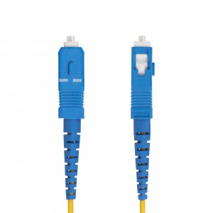 StarTech.com 5m (16.4ft) LC to SC (UPC) OS2 Single Mode Simplex Fiber Optic Cable, 9/125µm, 40G/100G, Bend Insensitive, Low Insertion Loss - LSZH Fiber Jumper Cord