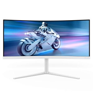 Philips 34M2C5501A/00 computer monitor 86.4 cm (34″) 3440 x 1440 pixels Wide Quad HD LCD White