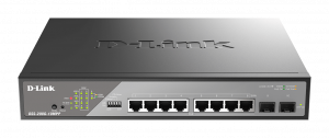 D-Link DSS-200G-10MPP/B network switch Managed L2 Gigabit Ethernet (10/100/1000) Power over Ethernet (PoE) 1U Grey