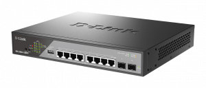 D-Link DSS-200G-10MPP/B network switch Managed L2 Gigabit Ethernet (10/100/1000) Power over Ethernet (PoE) 1U Grey