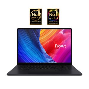 ASUS ProArt P16 H7606WI-ME026W AMD Ryzen AI 9 HX 370 Laptop 40.6 cm (16") Touchscreen WQUXGA 64 GB LPDDR5x-SDRAM 2 TB SSD NVIDIA GeForce RTX 4070 Wi-Fi 7 (802.11be) Windows 11 Home Black