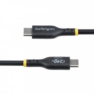 StarTech.com 3m USB-C Charging Cable, USB-IF Certified USB C Cable, 240W PD EPR, USB 2.0 Type-C Laptop Charger Cord, USB-C Data Transfer Cable, TPE Jacket, M/M