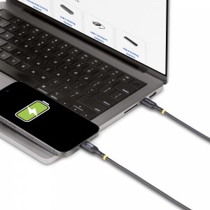 StarTech.com 3m USB-C Charging Cable, USB-IF Certified USB C Cable, 240W PD EPR, USB 2.0 Type-C Laptop Charger Cord, USB-C Data Transfer Cable, TPE Jacket, M/M