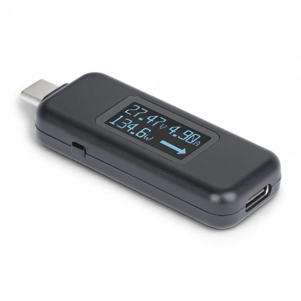 StarTech.com USB-C Power Tester, Digital Multimeter, Bi-Directional Voltage and Current Meter, Up to 240W PD EPR, Portable USB-C Cable and Port Power Meter Tester