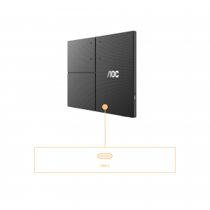 AOC T2 16T3EA computer monitor 39.6 cm (15.6") 1920 x 1080 pixels Full HD Black