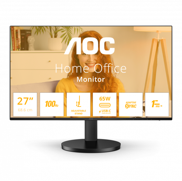 AOC B3 Q27B3CF2 computer monitor 68.6 cm (27") 2560 x 1440 pixels Quad HD Black