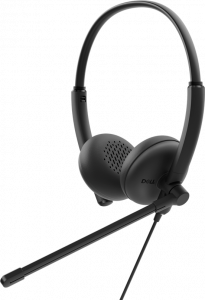 DELL WH125 Headset Wired Head-band Calls/Music USB Type-C Black
