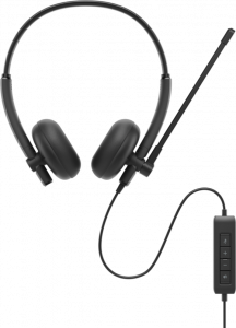 DELL WH125 Headset Wired Head-band Calls/Music USB Type-C Black