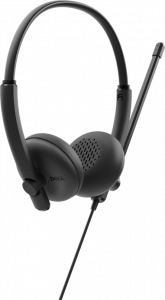 DELL WH125 Headset Wired Head-band Calls/Music USB Type-C Black