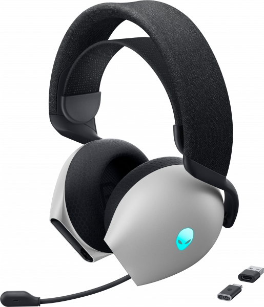 Alienware AW725H Headset Wired & Wireless Head-band Gaming USB Type-C Bluetooth Black, White