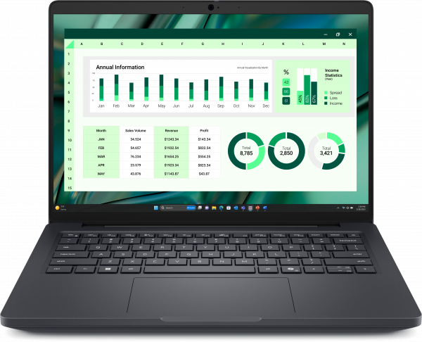 DELL Pro Max 14 MC14250 Intel Core Ultra 7 265H Mobile workstation 35.6 cm (14") Full HD+ 16 GB LPDDR5x-SDRAM 512 GB SSD NVIDIA RTX PRO 500 Blackwell Wi-Fi 7 (802.11be) Windows 11 Pro UK English Black