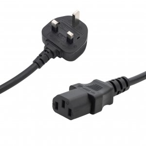 connektgear 1m UK Mains Power Cable UK Plug to C13 Socket
