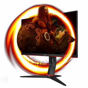 AOC 24G2SPU/BK computer monitor 60.5 cm (23.8") 1920 x 1080 pixels Full HD Black, Red