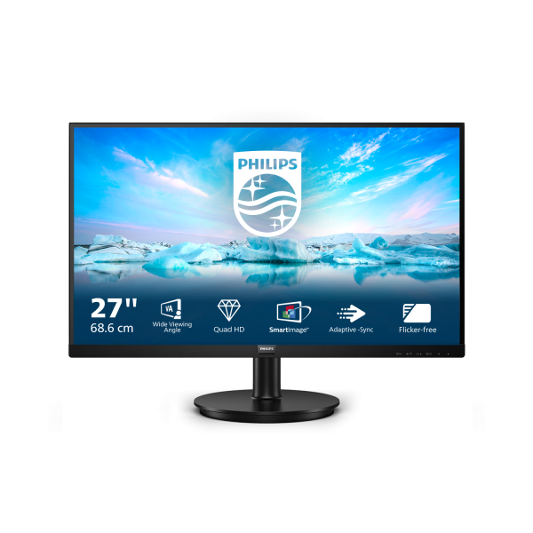 Philips V Line 275V8LA/00 computer monitor 68.6 cm (27") 2560 x 1440 pixels Quad HD LED Black