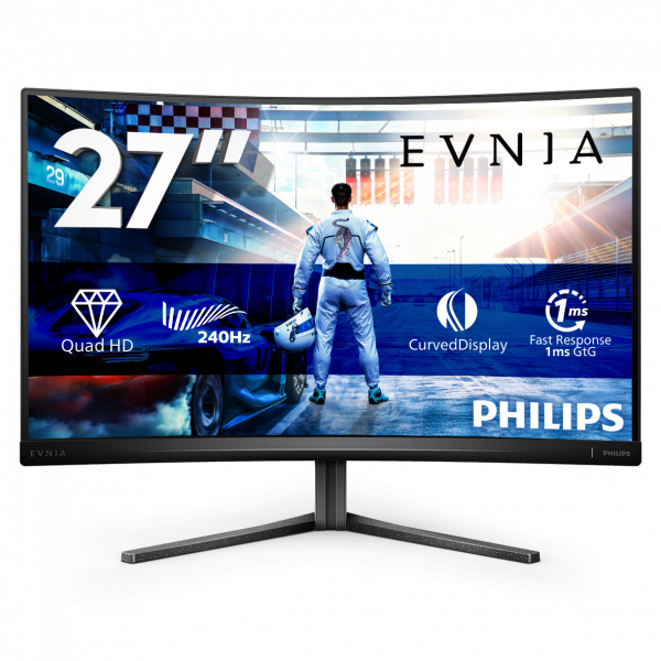 Philips 27M2C5500W/00 computer monitor 68.6 cm (27") 2560 x 1440 pixels Quad HD LCD Grey