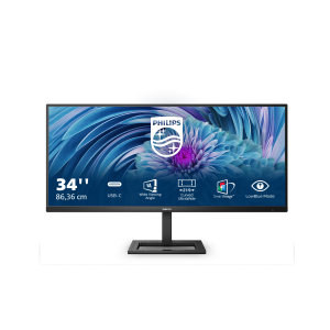 Philips E Line 346E2LAE/00 LED display 86.4 cm (34″) 3440 x 1440 pixels Wide Quad HD LCD Black