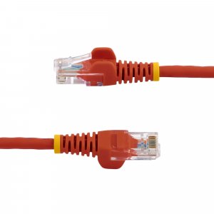 StarTech.com Cat5e Ethernet Patch Cable with Snagless RJ45 Connectors - 0.5 m, Red