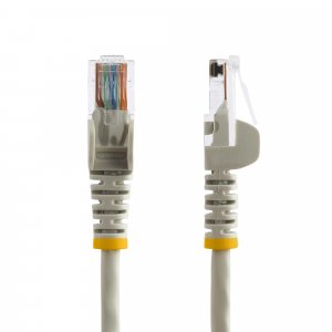 StarTech.com Cat5e Ethernet Patch Cable with Snagless RJ45 Connectors - 7 m, Gray